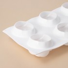 Форма для муссовых десертов и выпечки KONFINETTA «Розы», 30×17.5×6 см, 6 ячеек (6.5×6.8 см), белая - Фото 5