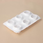 Форма для муссовых десертов и выпечки KONFINETTA «Розы», 30×17.5×6 см, 6 ячеек (6.5×6.8 см), белая - Фото 3