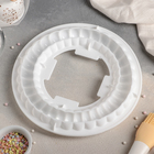 Форма силиконовая для муссовых десертов и выпечки Доляна «Начинка. Рулет», 23,5×3,5 см, цвет белый - Фото 3