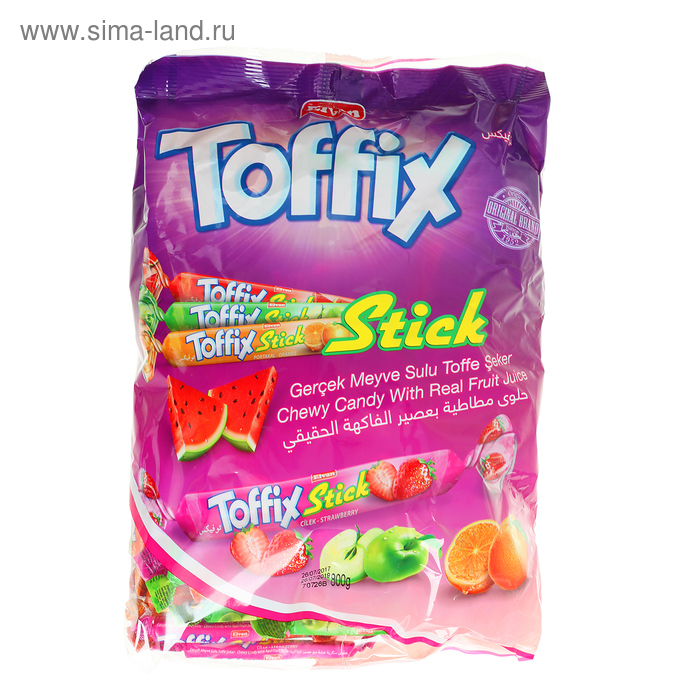 Конфеты жевательные Toffix stick mix микс, 1000 г - Фото 1