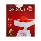 Весы кухонные ENERGY EN-406МК, механические, до 5 кг, белые - фото 9536779