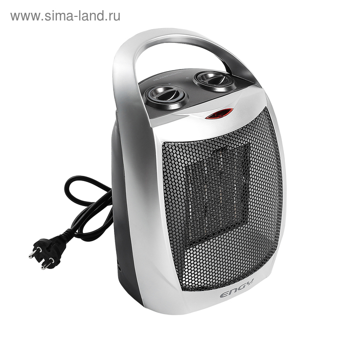 Тепловентилятор ENERGY РТС-308A, 1500 Вт, керамический, вентиляция без нагрева, серый - Фото 1