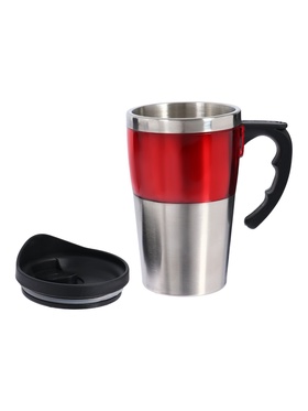 Термокружка TAKE IT EASY, 450 мл, Экстремал «Гизри», нержавеющая сталь, красная