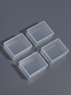 Набор баночек для мелочей, 5.4×4.3×2.3 см, 4 шт., прозрачный - Фото 2