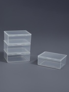 Набор баночек для мелочей, 5.4×4.3×2.3 см, 4 шт., прозрачный - Фото 4