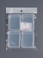 Набор баночек для мелочей, 5.4×4.3×2.3 см, 4 шт., прозрачный - Фото 5