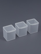 Набор баночек для мелочей, 4×4×4.7 см, 3 шт., прозрачный - Фото 4