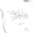 Основа для броши, 22 мм, 20 шт., цвет белый - Фото 2