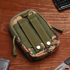 Сумка походная  "Аdventure", камуфляжного цвета на защелке, влагостойкая 14*18см, микс