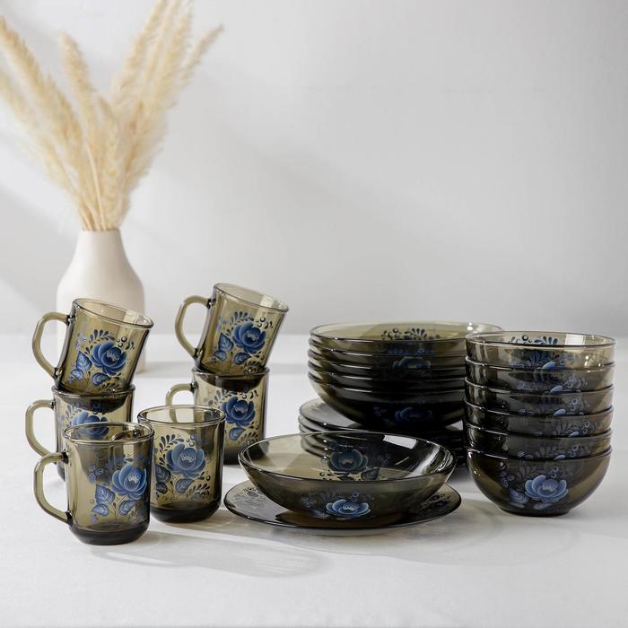 Набор столовый «Русский узор», 24 предмета - Фото 1