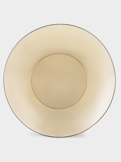 Тарелка Basilico, d=20.5 см, стекло, коричневая