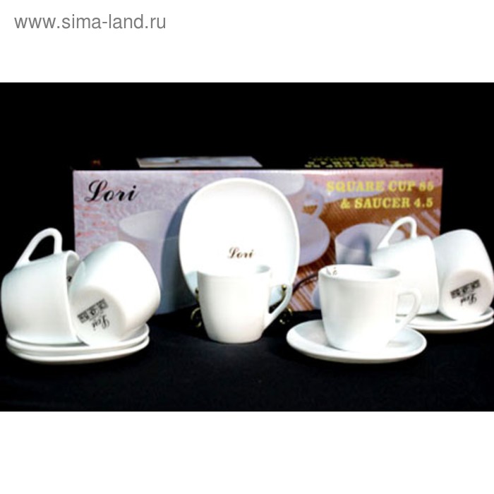Кофейный набор White Lenardi, 12 предметов - Фото 1