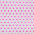 Пленка для цветов и подарков матовая "Горошек" ярко-розовый 0.6 х 10 м, 35 мкм - Фото 2