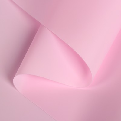 Пленка для цветов и подарков, матовая, пудра светлая, 0,6 х 10 м, 40 мкм