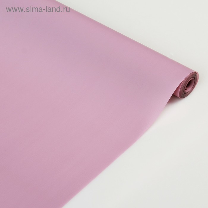 Плёнка для цветов и подарков, матовая, пудра тёмная, 0,6 х 10 м, 40 мкм - Фото 1