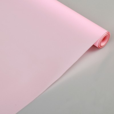 Плёнка для цветов и подарко, матовая, розовый, 0,6 х 10 м, 40 мкм