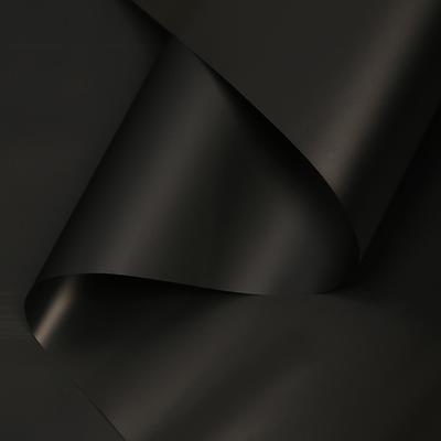 Плёнка для цветов и подарков, матовая, чёрный, 0,6 х 10 м, 40 мкм