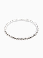 Браслет со стразами «Лёд» 1 ряд, цвет белый в серебре, 4 мм - Фото 4