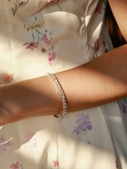 Браслет со стразами «Лёд» 1 ряд, цвет белый в серебре, 4 мм - Фото 2