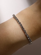 Браслет со стразами «Лёд» 1 ряд, цвет белый в серебре, 4 мм - Фото 8