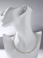 Колье «Лёд», 1 ряд, цвет белый в серебре, 35 см  (артикул 418174)  большой выбор товаров оптом и в розницу по низким ценам с доставкой