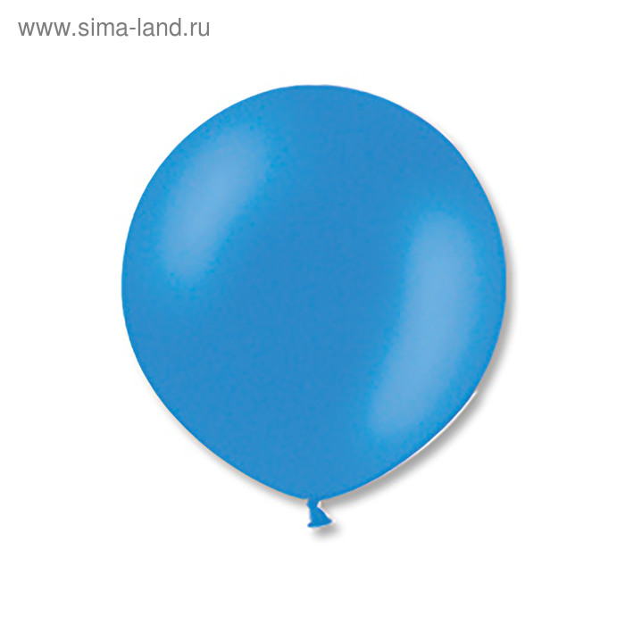 Шар латексный 24" экстра, пастель, цвет голубой - Фото 1