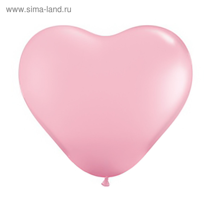 Шар латексный 36" "Сердце", пастель, цвет ярко-розовый - Фото 1