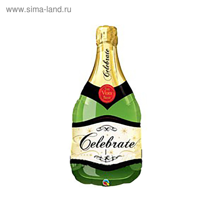 Шар фольгированный 31" "Бутылка шампанского" Q - Фото 1