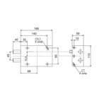 Замок накладной "Сенат", ЗНС 4-3, 115, односторонний, 5 ключей 3036011