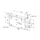 Замок накладной "Сенат", 484, ЗГС-4-1, б/о, 3 ключа 3035974