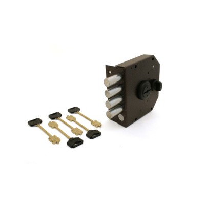 Замок накладной «Эльбор» ReX, 3.15, б/о, (1.06.61), 5 ключей