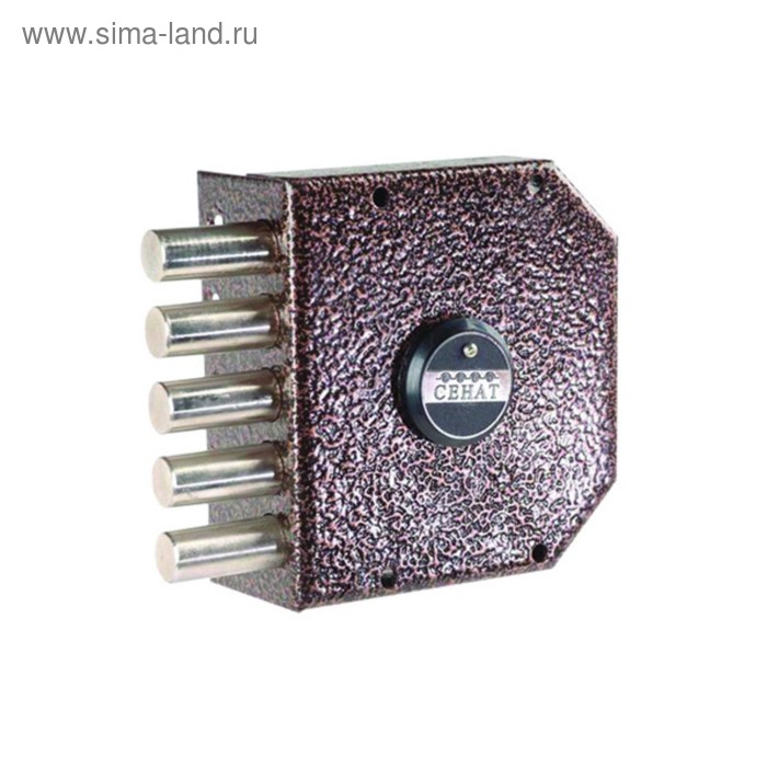 Замок накладной Сенат, ЗНС 2У, 074, без ответной планки, 5 ключей