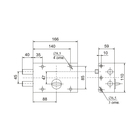 Замок накладной "Сенат", ЗНС 4-1, 101, 3 ключа 3036002
