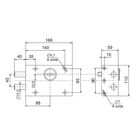 Замок накладной "Сенат", ЗНС 4-2, 112, без ответной планки, двухсторонний, 5 ключей 3036008