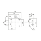 Замок накладной "Сенат", ЗНС 4-3, 116, без ответной планки, односторонний, 3 ключа 3036010