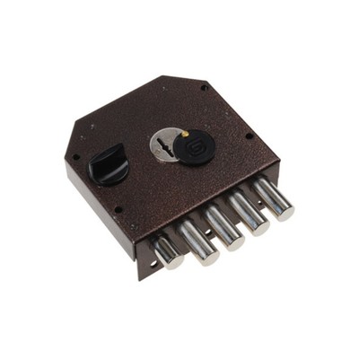 Замок накладной «Гардиан» 2005, правый, ЗД, без ответной планки, 5 ключей