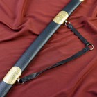 Шашка кавказская, сувенирная "Шамиль" наборный-кожа/латунь - фото 24621966