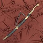 Шашка кавказская, сувенирная "Шамиль" наборный-кожа/латунь - фото 24621968