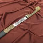 Шашка кавказская, сувенирная "Шамиль" наборный-кожа/латунь - фото 24621970