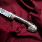 Шашка кавказская, сувенирная "Шамиль" наборный-кожа/мельхиор - фото 24621993