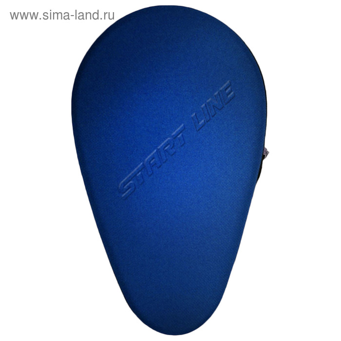 Чехол формованный для двух теннисных ракеток и двух шариков, цвет синий - Фото 1