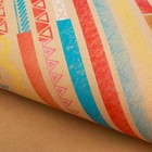 Бумага крафт «Цветные полоски», 50 х 70 см - Фото 1