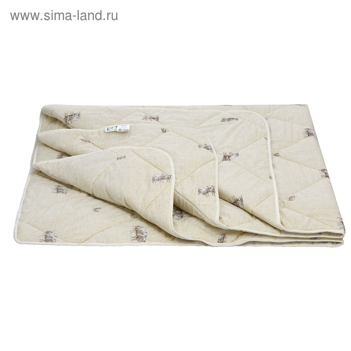 Одеяло "Овечья шерсть" 140х205 см,300 г/м2, 50% хлопок, 50% п/э ,овечья шерсть