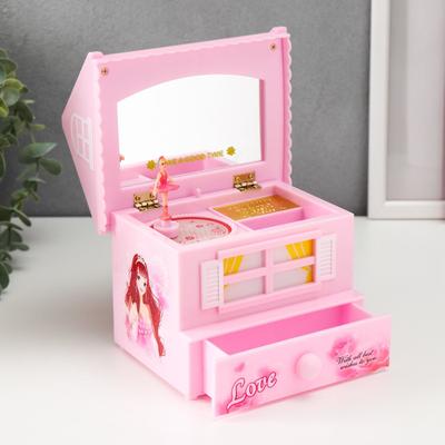 Шкатулка музыкальная механическая "Мишкин дом" МИКС 16,5х14,5х12 см