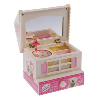 Шкатулка музыкальная механическая "Мишкин дом" МИКС 16,5х14,5х12 см