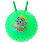 Мяч прыгун с рожками массажный "Дракоша" d=45 см, 350 гр, цвета микс - Фото 1