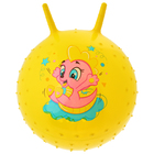 Мяч прыгун с рожками массажный "Дракоша" d=45 см, 350 гр, цвета микс - Фото 2