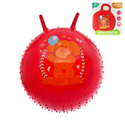 Мяч прыгун с рожками массажный "Собачка" d=65 см, 600 гр, цвета микс - Фото 3