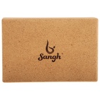 Блок для йоги Sangh, 15×22×7 см, пробка - Фото 6