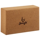Блок для йоги Sangh, 15×22×7 см, пробка - Фото 9